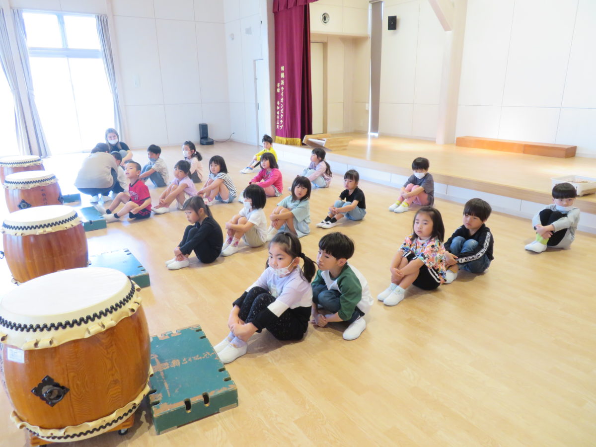 ５月の太鼓教室(あお組)