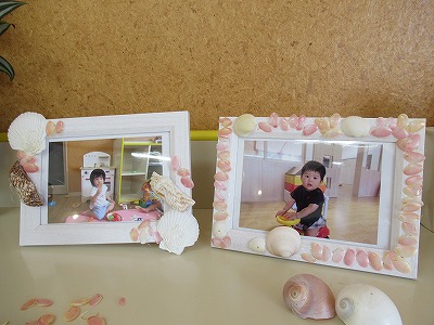 フォトスタンド作りをしました。