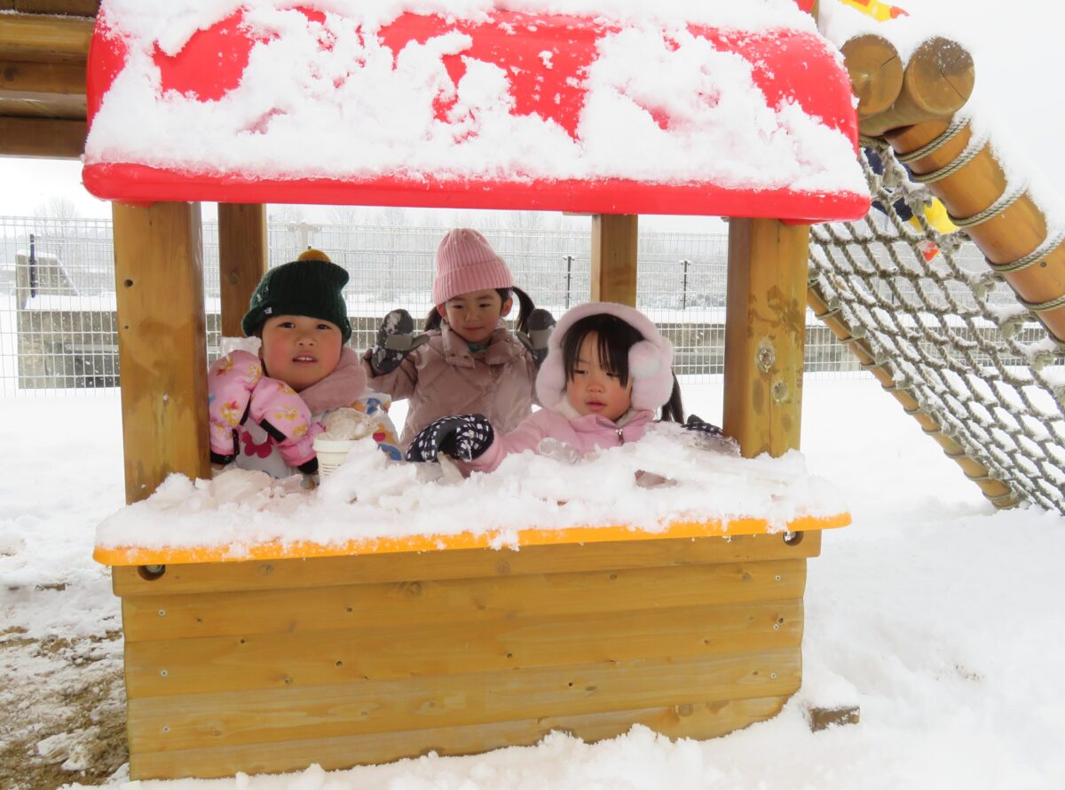 雪遊び、最高！！